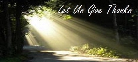 Let Us Give Thanks: A Photo Prayer